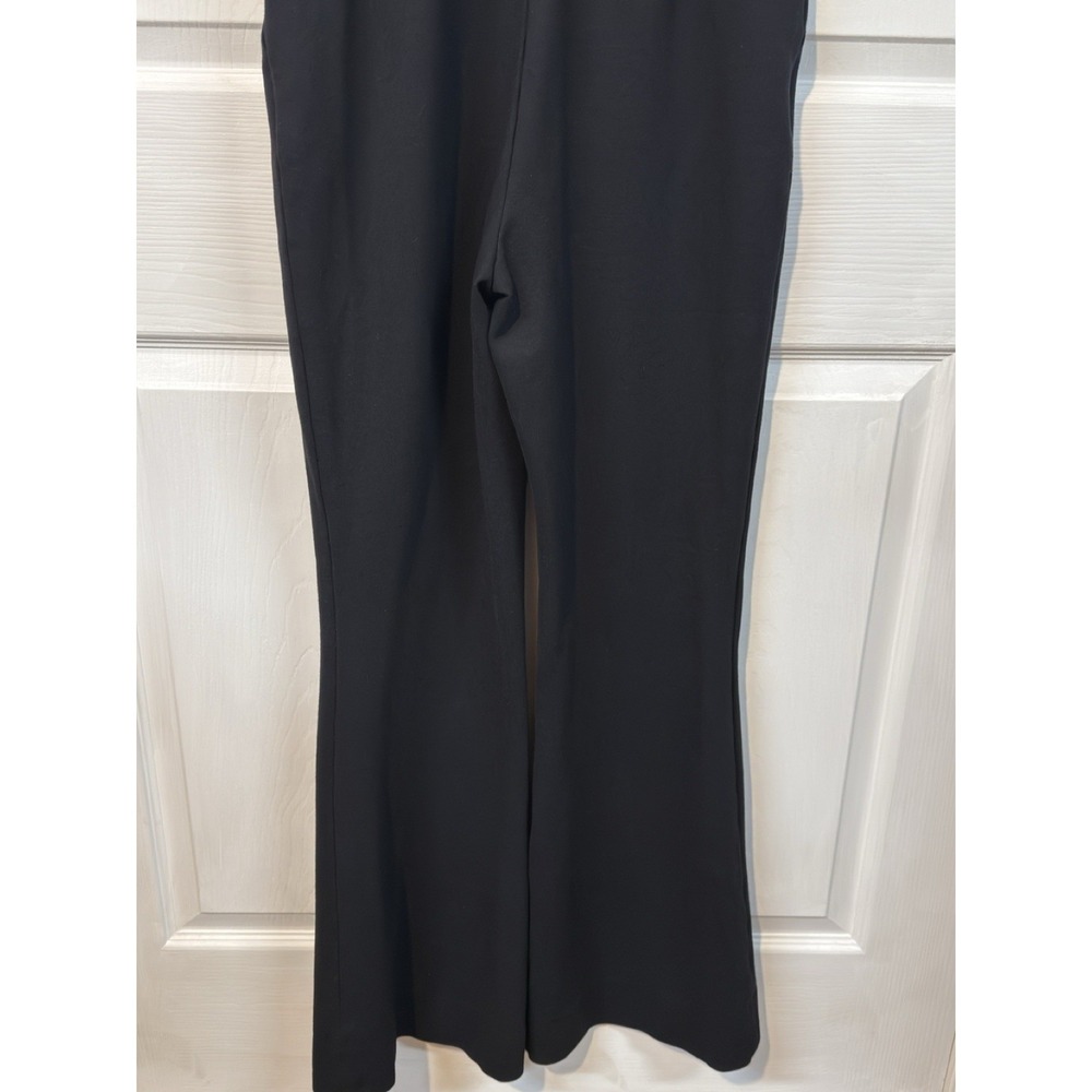 Spanx The Perfect Sleeveless Jumpsuit Black Flared Leg Women's Size M Regular - Picture 6 of 15
